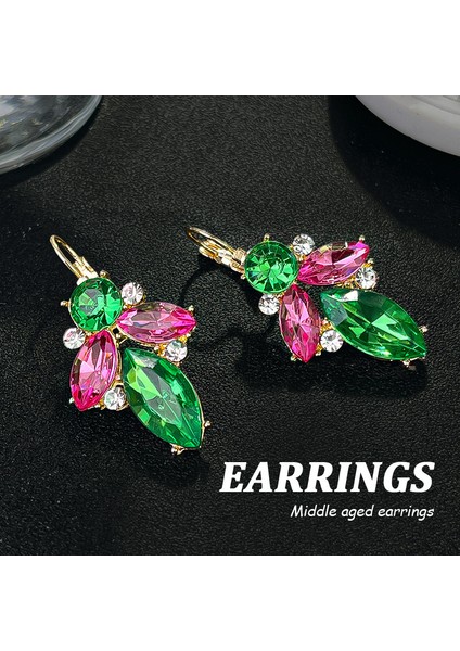 Ağır Iş Renkli Zirkon Tasarım Mizaç Çiçekhafif Yüksektakı Duygusu (Yurt Dışından)