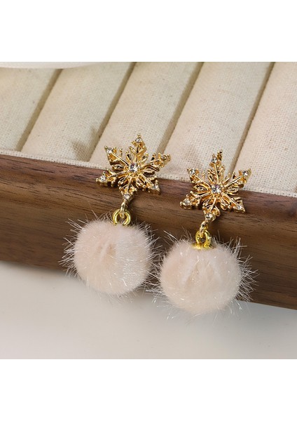 Ankora Kırmızı Akın Yay Küpe Sonbahar ve Kış Kıdemli Yüz Küpe Moda Retro Küpe (Yurt Dışından)