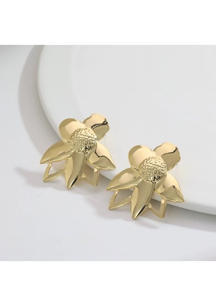 Yeni Küpeler Metal Atılı Kıdemli Tasarım Küpeler Moda Mizaç Retro Kişilik Küpeleri Bırakır (Yurt Dışından)