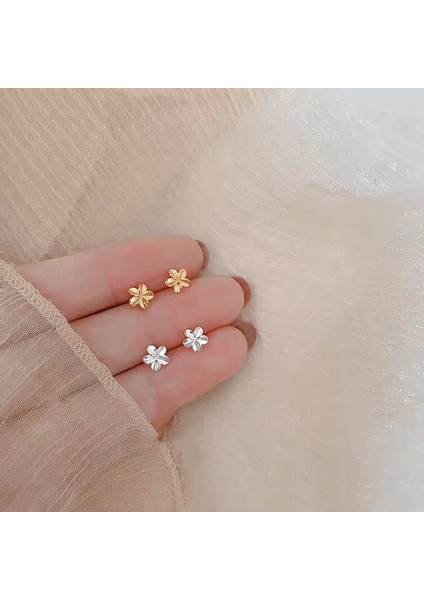 925 Gümüş Küpeler Kız Öğrenciler Niş Minimalist Tasarım Kıdemli Küpeler Yeni Gelgit Ins Küpeleri (Yurt Dışından)