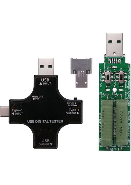 USB C Test Cihaz 2&#39 De 1 Tip C USB Test Cihazı Renk Ekran IPS Dijital Voltmetre Voltaj Yüklü Akım Güç Sıcaklığı (Yurt Dışından) indirimleri