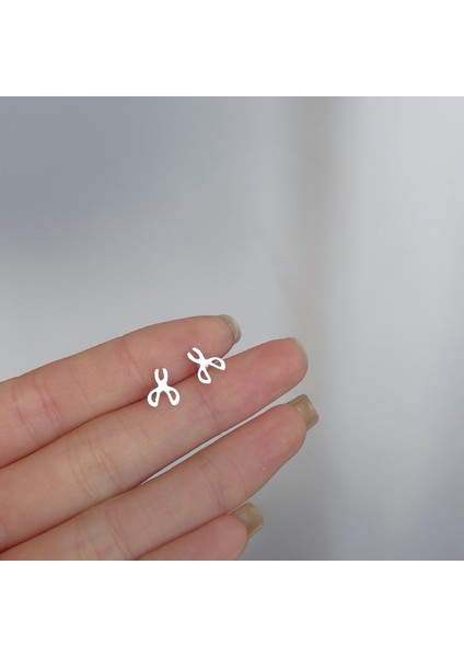 925 Gümüş Küpeler Kız Öğrenciler Niş Minimalist Tasarım Kıdemli Küpeler Yeni Gelgit Ins Küpeleri (Yurt Dışından)