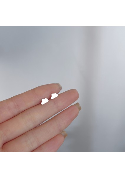 925 Gümüş Küpeler Kız Öğrenciler Niş Minimalist Tasarım Kıdemli Küpeler Yeni Gelgit Ins Küpeleri (Yurt Dışından)