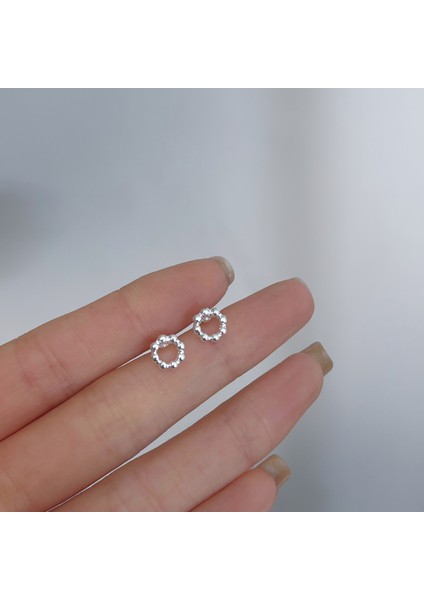 925 Gümüş Küpeler Kız Öğrenciler Niş Minimalist Tasarım Kıdemli Küpeler Yeni Gelgit Ins Küpeleri (Yurt Dışından)