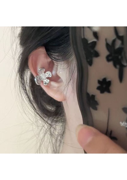 Kulak Deliği Yok Kulak Klipsi Soğuk Hissi Tasarım Küpeler Kadın Uzun Bölüm Püskül Inci Kulak Kemiği Klipsi (Yurt Dışından)