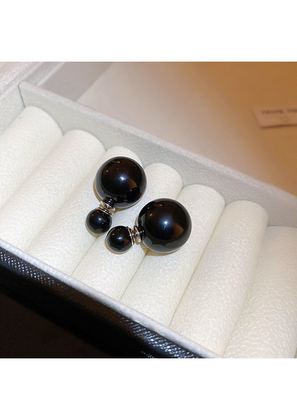 Elektroliz Gümüş Iğne Tatlı Su Inci Çiçek Küpe Moda Üst Düzey Küpe Duygusu Fransız Işık Lüks ve Zarif Küpe Kadın (Yurt Dışından)