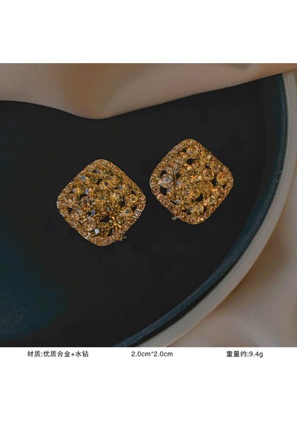 925 Gümüş Iğne Inci Küpe Fransız Retro Işık Lüks Niş Kıdemli Küpe Duygusu Kadın Kore Mizaç Küpe (Yurt Dışından)