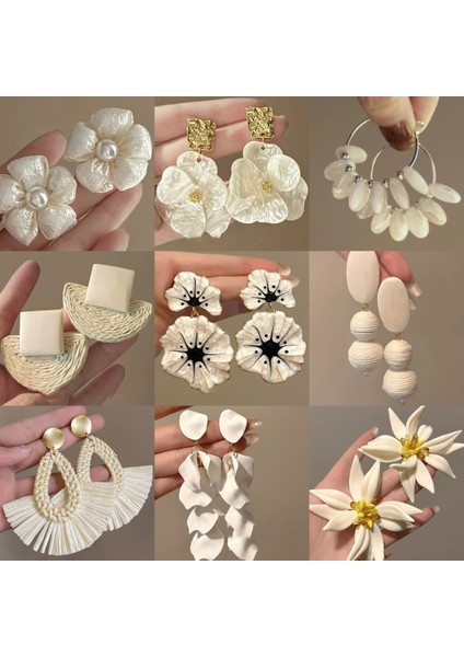 Gümüş Iğne Çiçek Inci Küpe Hafif Lüks Kıdemli Küpe Duygusu Moda Çok Yönlü Mizaç Basit Küpe Tasarımı Niş (Yurt Dışından) fiyatları