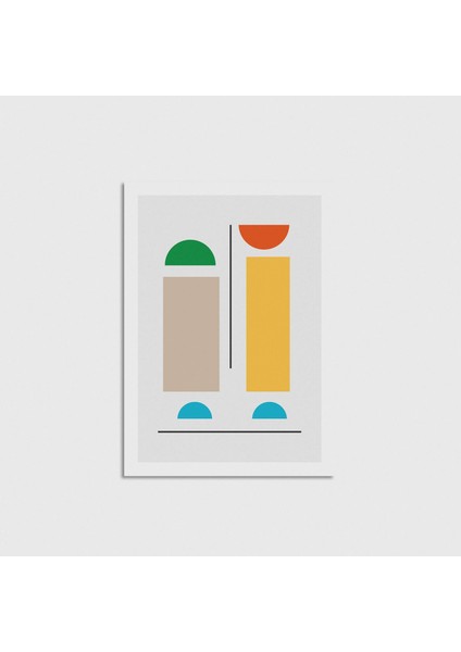 Geometry Rainbow V3 Çerçevesiz Poster Duvar Dekorasyonu