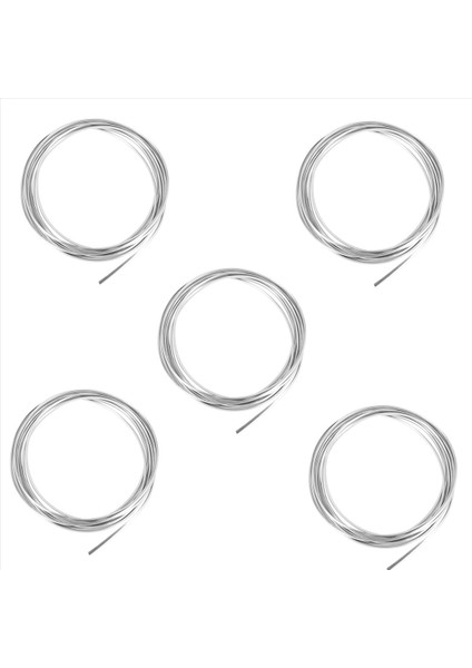 5pcs 20FT Krom Kalıplama Trim Şerit Araba Kapı Kenar Çizik Koruyucu Kapak Gümüş (Yurt Dışından)