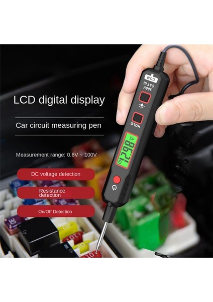 Habotest 0 8V-100V Dc Otomobil Voltaj Devre Test Cihazı Çok Fonksiyonlu Dijital Ekran Elektrik Kalem Prob Kalemi Otomatik Aracı A (Yurt Dışından) modelleri