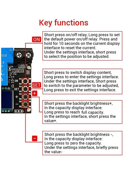 ZK-J30 Coulomb Metre Ekran Pil Testi Lityum Pil Koruması Çift Yönlü Akım 30A (Yurt Dışından) indirimleri