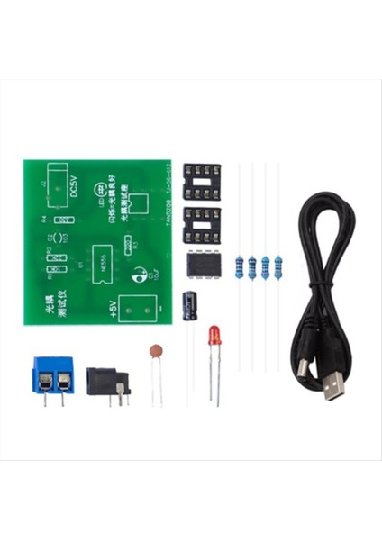 Optocoupler Tester Kiti 555 Uygulama Devre Kartı Uygulaması Kaynak Dıy Yedek Parça Kiti Dc Kablosu (Yurt Dışından)