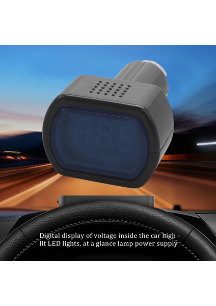 12-24V LED Araç Pil Test Cihazı Voltaj Metre Voltmetre (Yurt Dışından) fırsatları