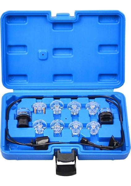 Noid Işık Test Kiti Yakıt Enjektör Test Cihazı Aracı Noid Işık Seti Yakıt Işık Yakıt Enjektör Test Cihazı Kiti (11 Parça) (Yurt Dışından)