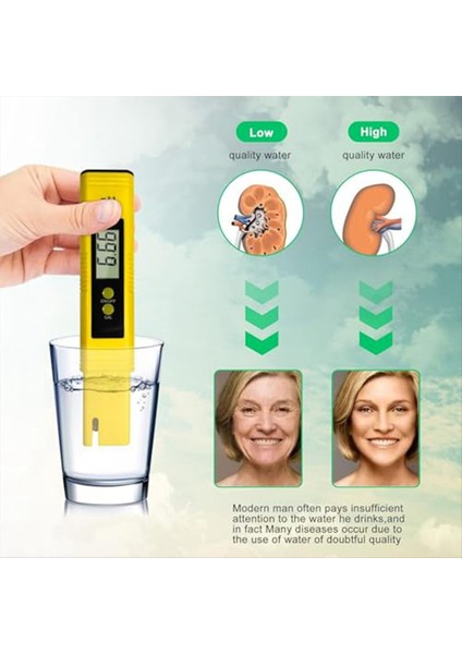 Ph ve Tds Metre Combo Dijital Ph Su Test Cihazı 3&#39 Ü 1 Arada Tds Sıcaklığı ve Ec Metre Içme Suyu Için Hidroponicsetc (Yurt Dışından) fırsatları
