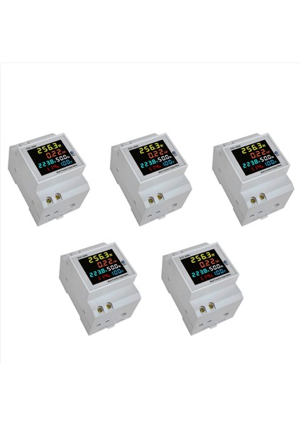 5x Dın Ray Ac Montoru 6ın1 40-300V 100A Voltaj Akım Güç Faktörü Aktif Kwh Elektrik Enerji Frekans Ölçer (Yurt Dışından) modelleri