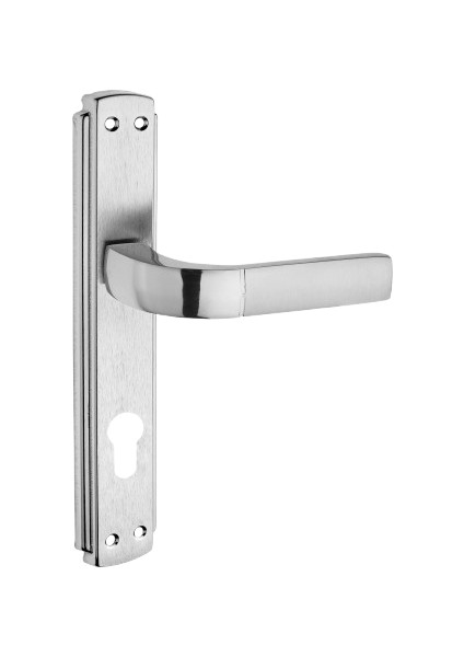 Nergis Kol Aynalı Nikel Saten Yale Kapı Kolu