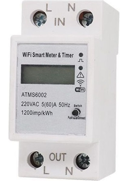 ATMS6002 Tek Fazlı Dın Demiryolu Elektrik Enerji Ölçer Tuka Akıllı Wifi Metre Wifi Uzak Metre Wifi Ölçüm Anahtarı (Yurt Dışından) modelleri