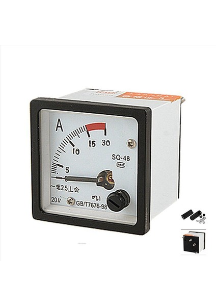 3x SQ48 Analog Ac Akım Panel Ölçer Ammetre 0-15A Gösterge Beyaz + Siyah (Yurt Dışından) fiyatları
