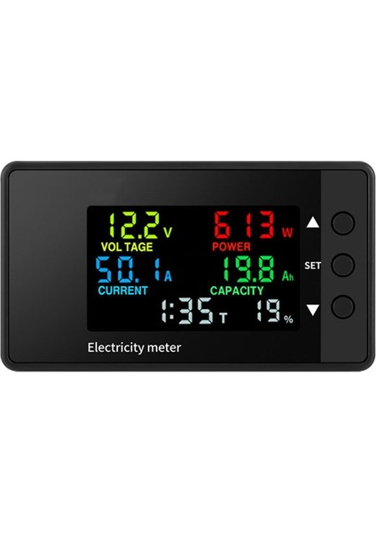 6 Arada Voltmetre Ampermetre Dc 7 5-100V LED Dijital Elektrik Ölçer Çok Fonksiyonlu Voltaj Akım Metre 0-20A (Yurt Dışından)