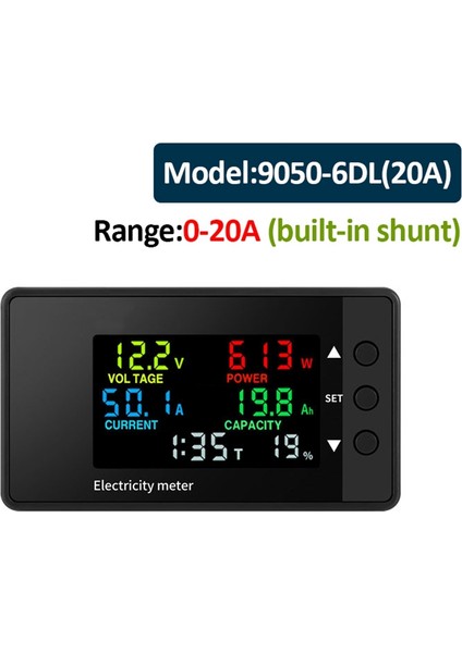 6 Arada Voltmetre Ampermetre Dc 7 5-100V LED Dijital Elektrik Ölçer Çok Fonksiyonlu Voltaj Akım Metre 0-20A (Yurt Dışından) indirimleri