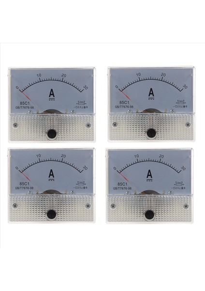 4x 85C1 Analog Akım Panel Ölçer Dc 30A Amp Ampermetre (Yurt Dışından)