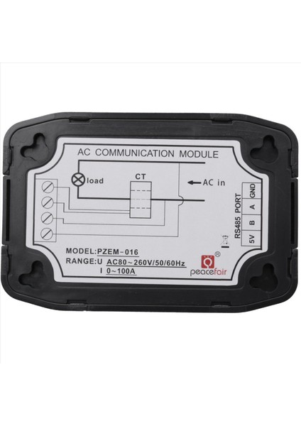 2x Peacefair Ac Tek Faz Watt Enerji Ölçer RS485 Modbus 220V 100A Voltaj Akım Frekans Güç Faktörü Kwh Metre (Yurt Dışından) modelleri