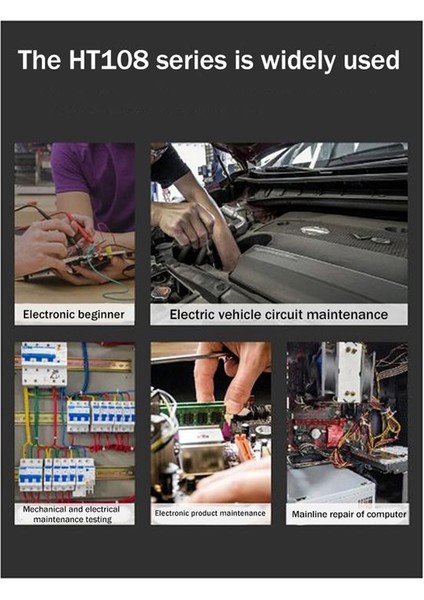 Mayilon HT108L Multimetre Dijital Profesyonel Voltmetre Ammetre Aralığı 600V 10A Ac Dc Test Cihazı (Yurt Dışından) modelleri