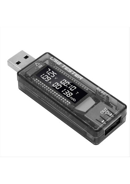 USB Test Cihazı Akım Voltaj Şarj Cihazı Kapasite Test Cihazı Volt Metre Görüntüleme USB Akım Voltaj Test Kartı Adaptörü (Yurt Dışından)