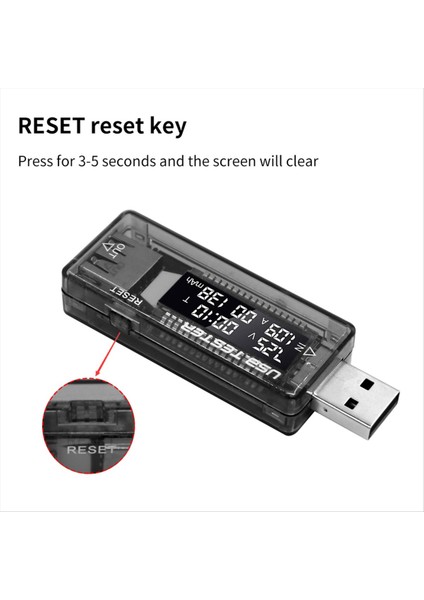 USB Test Cihazı Akım Voltaj Şarj Cihazı Kapasite Test Cihazı Volt Metre Görüntüleme USB Akım Voltaj Test Kartı Adaptörü (Yurt Dışından) fırsatları