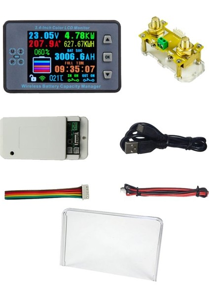 VAC8710F 2 4 Inç Kablosuz Voltaj Ölçer+Edinme Modülü+Kılıf Kılıf Kapasitesi Güç Dedektörü 120V 100A (Yurt Dışından)