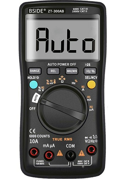 Bıde ZT-300AB Dijital Multimetre Kablosuz Teknolojisi Ampermetre True Rms Otomatik Rang Akıllı Analog Voltmetre Kondansatör Test Cihazı (Yurt Dışından)