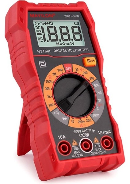 Mayilon HT108L Multimetre Dijital Profesyonel Voltmetre Ammetre Aralığı 600V 10A Ac Dc Test Cihazı (Yurt Dışından) indirimleri