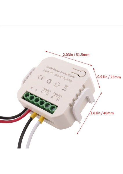 Tuya Akıllı Yaşam Wifi Enerji Ölçer 80A Ct Clamp Kwh Güç Tüketimi Monitörü Elektrik Istatistikleri 1 Ct (Yurt Dışından) fiyatları