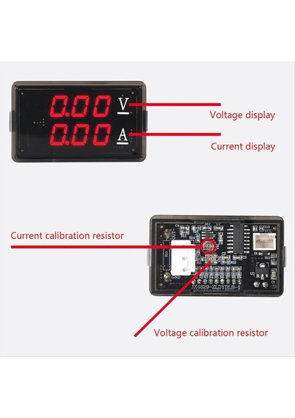 DC0-100V 10A LED Dijital Voltmetre Ampermer Araç Motosikler Voltaj Akım Ölçer Dedektörleri Test Cihazı Kullanımı Kolay Kırmızı (Yurt Dışından) indirimleri
