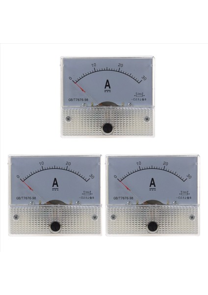 3x 85C1 Analog Akım Panel Metre Dc 30A Amp Ampermetre (Yurt Dışından)