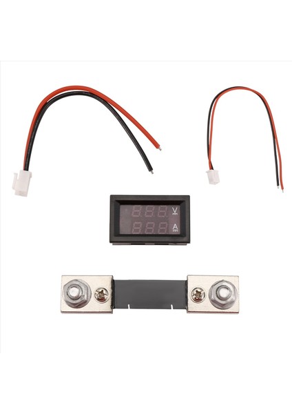 Dijital Voltaj Akım Metre Yüksek Voltaj LED Dc Çift Ekran Metre 7V-100V 100A Metre Şantlı (Yurt Dışından)