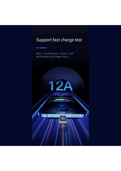 Kowsi Power Metre Çok Fonksiyonlu Dijital Ekran Dc Voltajı Ammetre Güç Ölçer Tip-C Şarj Test Cihazı (Yurt Dışından)