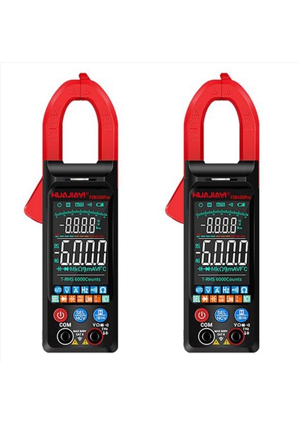 2x Huajiayi FS8330 Pro Dc/ac Akım Dijital Kelepçe Ölçer 6000 Sayım 400A Multimetre Büyük Renk Ekran Voltaj Test Cihazı (Yurt Dışından)