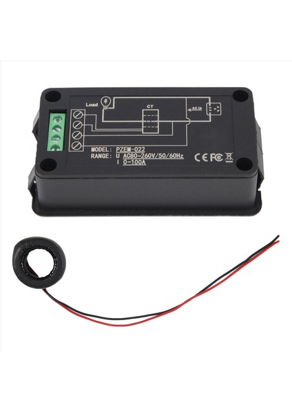 En Yeni Ac 6ın1 220V 100A Tek Faz Dijital Panel Amp Volt Akım Ölçer Watt Kwh Güç Faktörü Ct ile (Yurt Dışından) modelleri