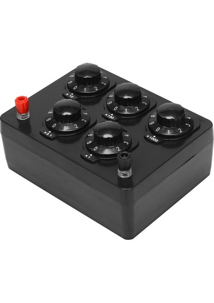 4x Siyah Direnç Kutusu Demir Değişken On Yılı Direnç Direnç Kutusu 0-9999 9 Ohm 165X125X60MM Forfizik Öğretim (Yurt Dışından) fiyatları