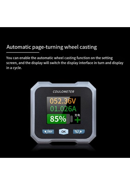 BL110F Coulometre Akü Ölçer DC10-100V 0-100A Elektrikli Quadricycycle Için Su Geçirmez Pil Ölçer ve Voltmetre C (Yurt Dışından)