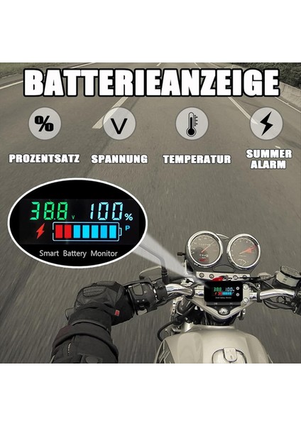 Ipx7 Su Tablosu Akay Monitör 7-100V Araba Motosiklet Golf Sepeti Pil Ölçer Buzzer Alarmı ve Sıcaklığı (Yurt Dışından) indirimleri