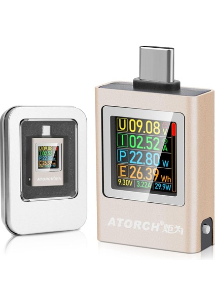 Atorch USB C Test Cihazı Güç Ölçer Type-C Test Cihazı Dijital Multimetre 4-50V 0-12A Voltaj Akım Test Merkezi Voltaj Dedektörü A (Yurt Dışından) fiyatları