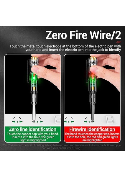 4pcs 24-250V Elektrikçi Devre Test Cihazı Kalemi Duyarlı Elektrik Test Cihazı Kalemi LED Göstergesi Işık Su Geçirmez (Yurt Dışından) indirimleri