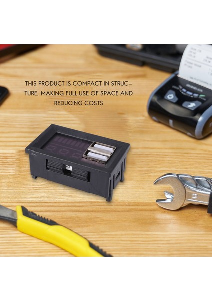 Kırmızı LED Dijital Ekran Voltmetre Mini Voltaj Metre Volt Test Cihaz Paneli Dc 12V Otomobil Motosiklet Araçları USB 5V2A Çıkış 12 6V Pil (Yurt Dışından) modelleri