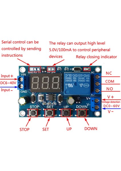2x Dc 6-40V Pil Şarj Cihazı Kontrol Anahtarı Düşük Voltaj Aşırı Gerilim Koruma Kartını Otomatik Kesme Bağlantısı Kesme Denetleyicisi (Yurt Dışından) fiyatları