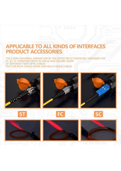 4x Görsel Fay Bulucu 30MW Optik Fiber Kablo Test Cihazı Fc Erkek Ila Lc Dişi Adaptörü 30KM Kırmızı Işık Kaynağı Metre (Yurt Dışından) fiyatları