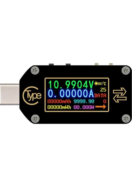 Rd TC66 Tip-C Pd Tetikleyici USB Voltmetre Ampermetre Voltajı 2 Yollu Akım Metre Multimetre Pd Şarj Cihazı Pil USB Tester1 (Yurt Dışından)